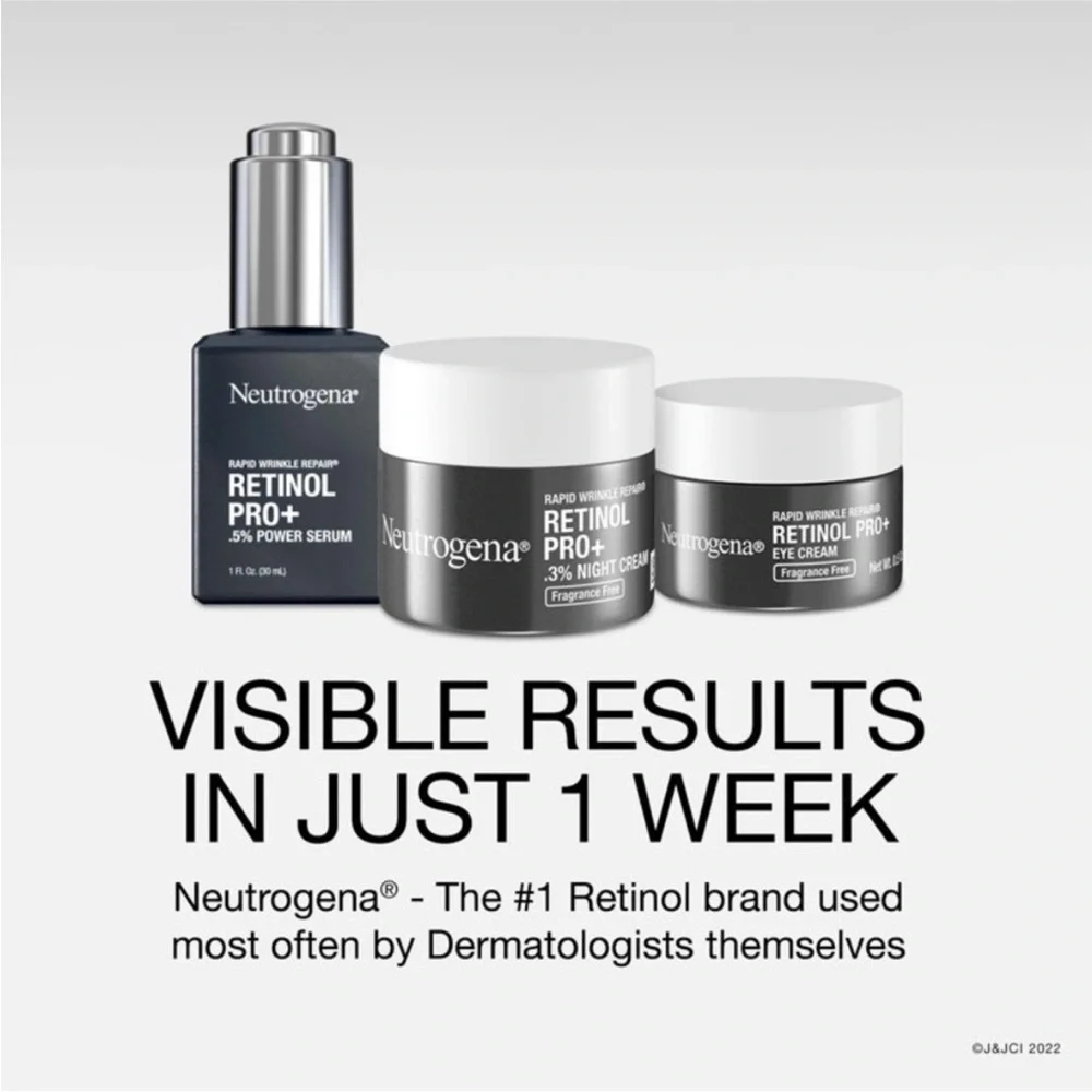 Neutrogena Rapid Wrinkle Repair Retinol Pro+ Night Moisturizer 1.7oz Skincare
